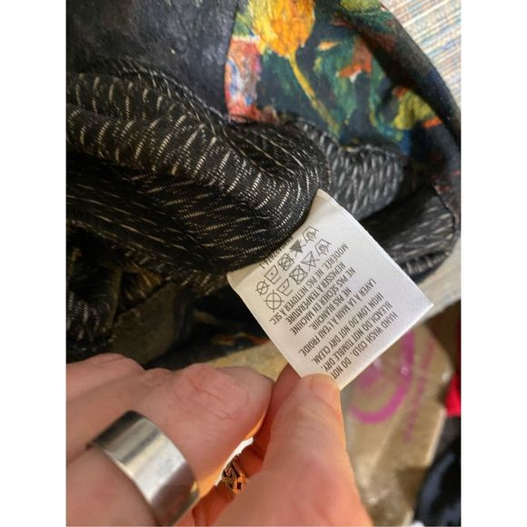 Anthropologie Eva Franco Simone Floral Trousers Multicolor, Size Large, MP $125 - Picture 9 of 9